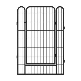 16 Panels Heavy Duty Metal Playpen with door,39.37"H Dog Fence Pet Exercise Pen for Outdoor